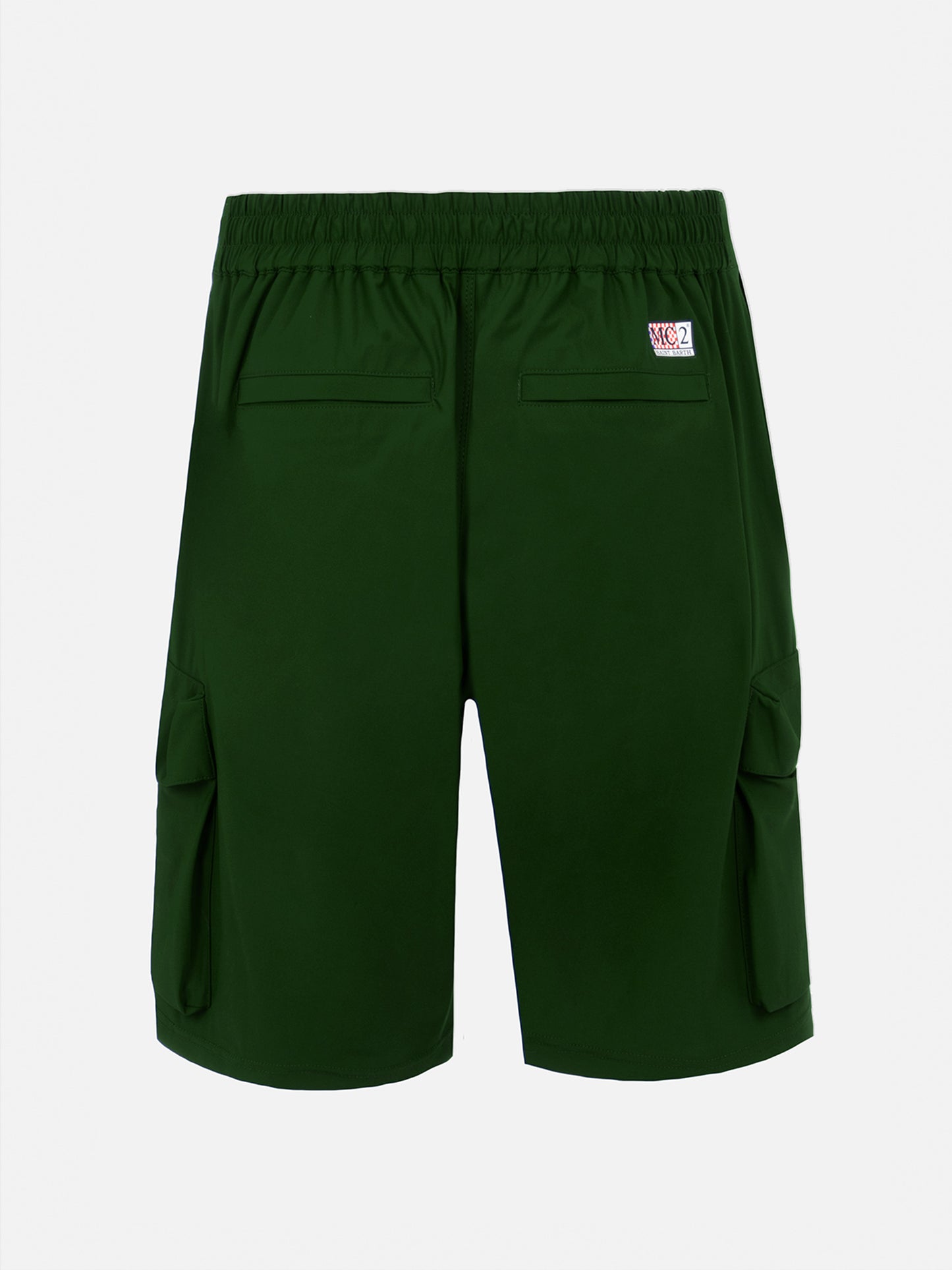 Military green technic fabric bermuda shorts Deck - MC2 Saint Barth