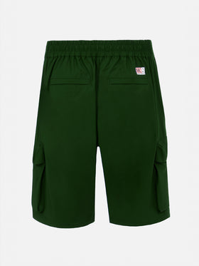 Military green technic fabric bermuda shorts Deck - MC2 Saint Barth