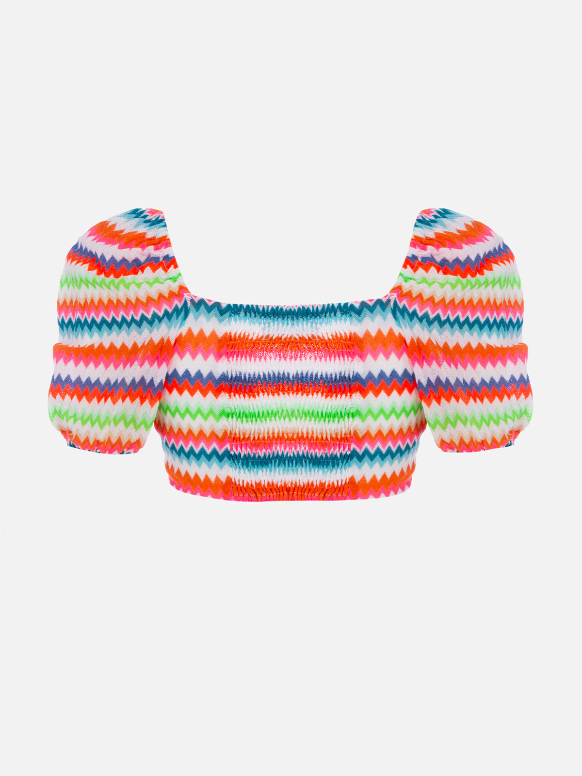 Woman raschel knit cropped top - MC2 Saint Barth