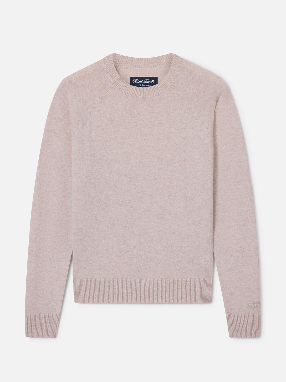 Maglia girocollo Delphine beige in cashmere