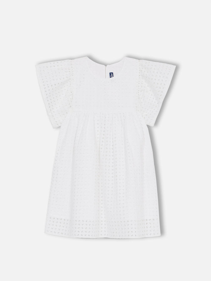 Mc2 Saint Barth Woman Sangallo lace girl cotton dress