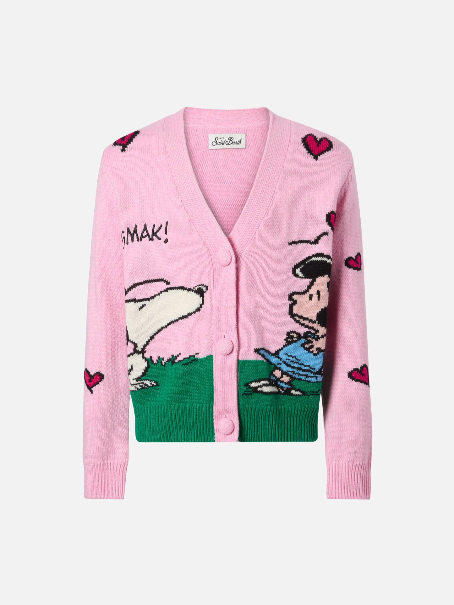 Cardigan  Didy in misto cashmere con jacquard Snoopy | PEANUTS SPECIAL EDITION