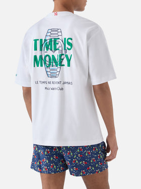 Camiseta Delmar con estampado Time Is Money y maxi gráfico en la espalda 