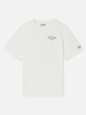 T-shirt Delmar bianca con stampa Peanuts Tennis Paradise