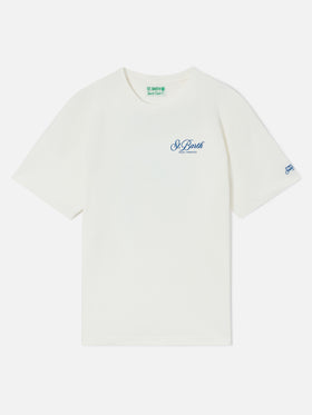 T-shirt Delmar bianca con stampa Peanuts Padel Paradise