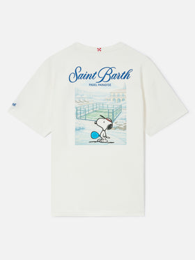 T-shirt Delmar bianca con stampa Peanuts Padel Paradise