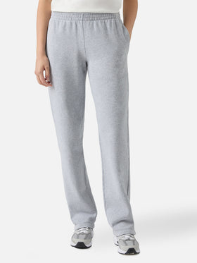 Deena straight-hem joggers in grey melange