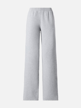 Deena straight-hem joggers in grey melange