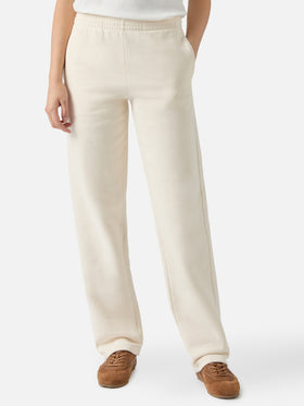 Joggers fondo dritto Deena in bianco