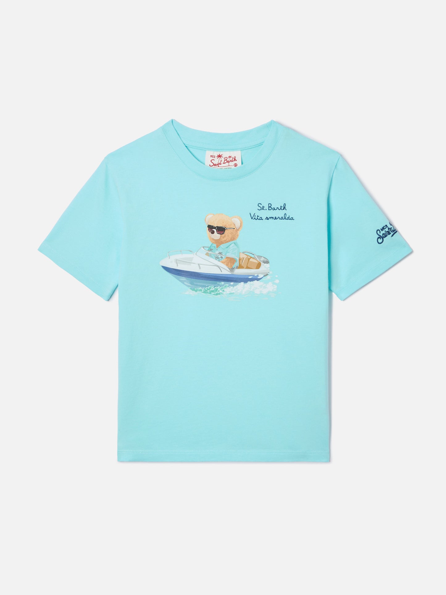 T-shirt Denver Jr con ricamo Vita Smeralda