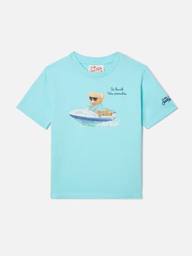 T-shirt Denver Jr con ricamo Vita Smeralda