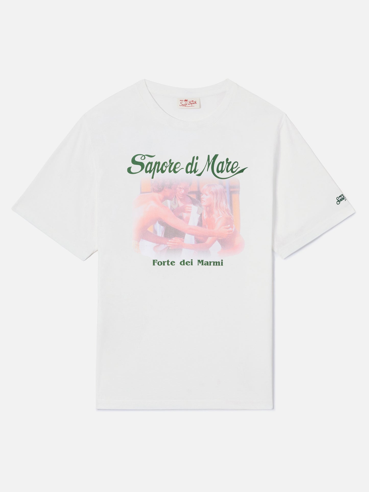 T-shirt Denver bianca con stampa Sapore di Mare Abbraccio | Special Edition