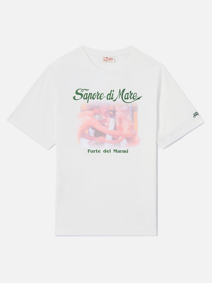 T-shirt Denver bianca con stampa Sapore di Mare Abbraccio | Special Edition