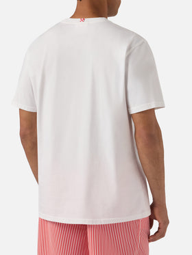 T-shirt Denver bianca con stampa Sapore di Mare Abbraccio | Special Edition