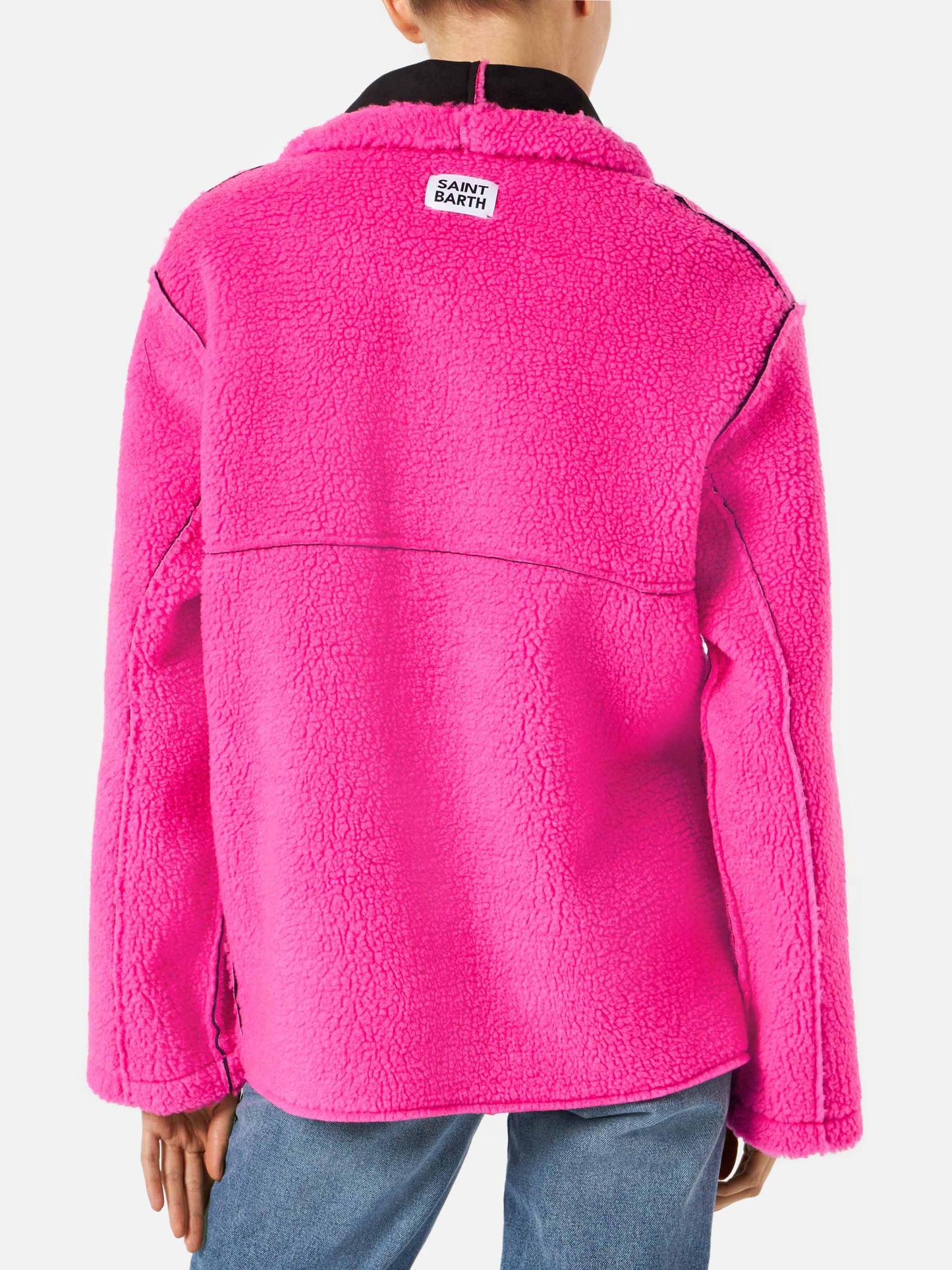 Woman reversible shearling jacket