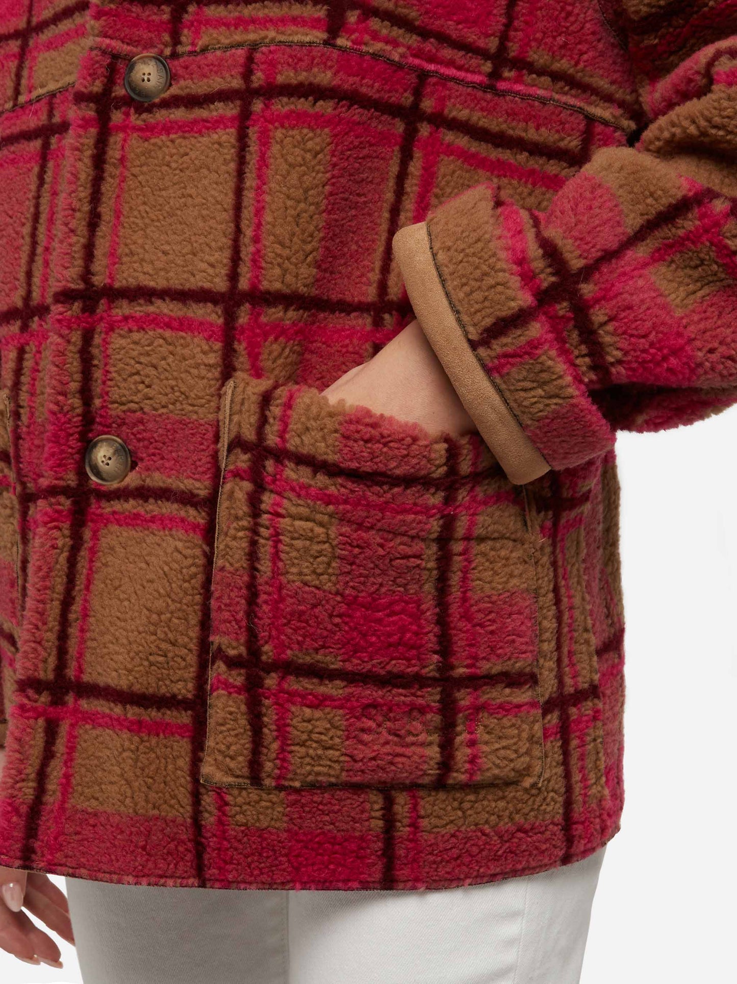 Woman reversible shearling jacket Dorys - MC2 Saint Barth