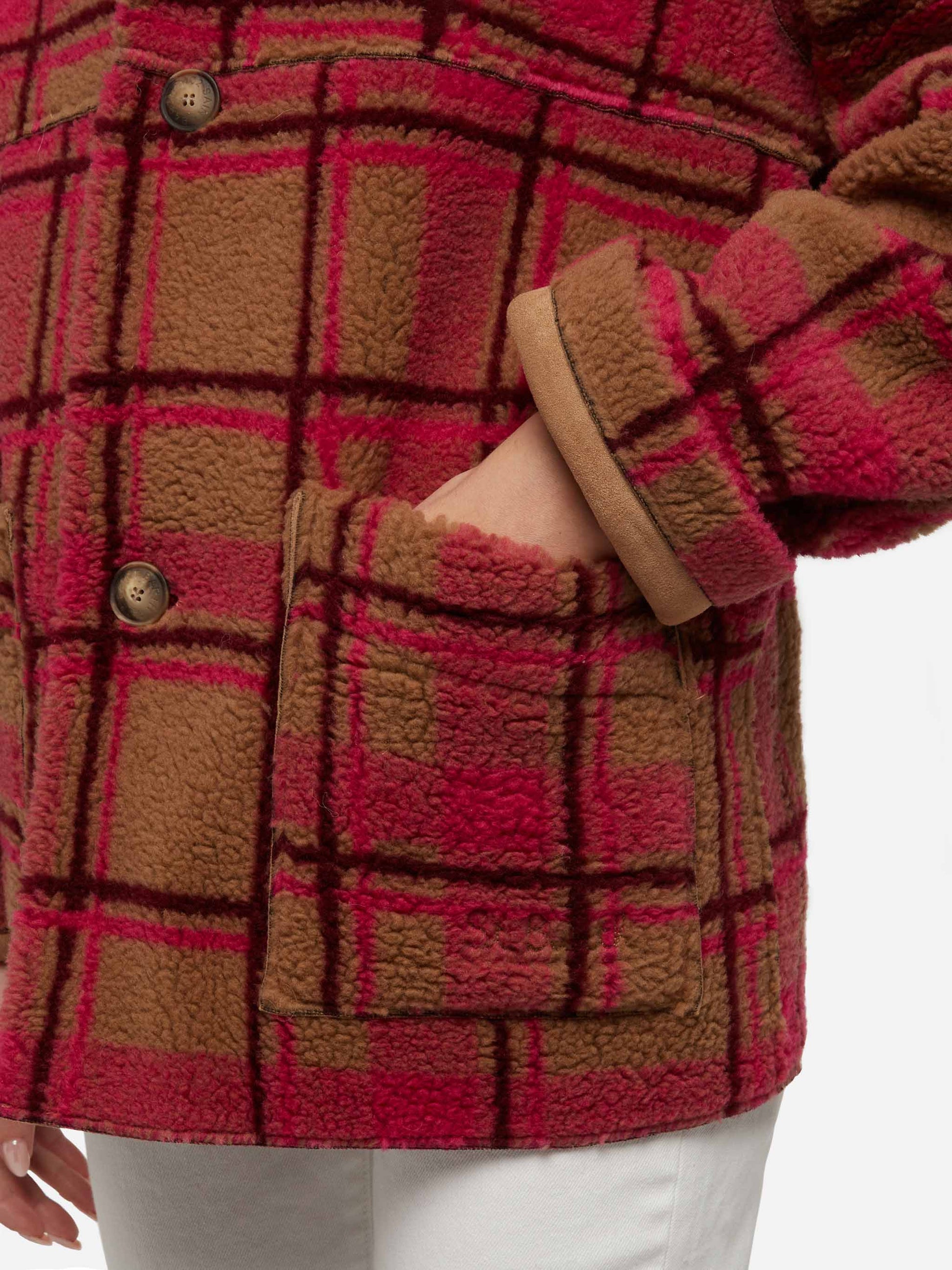 Woman reversible shearling jacket Dorys - MC2 Saint Barth