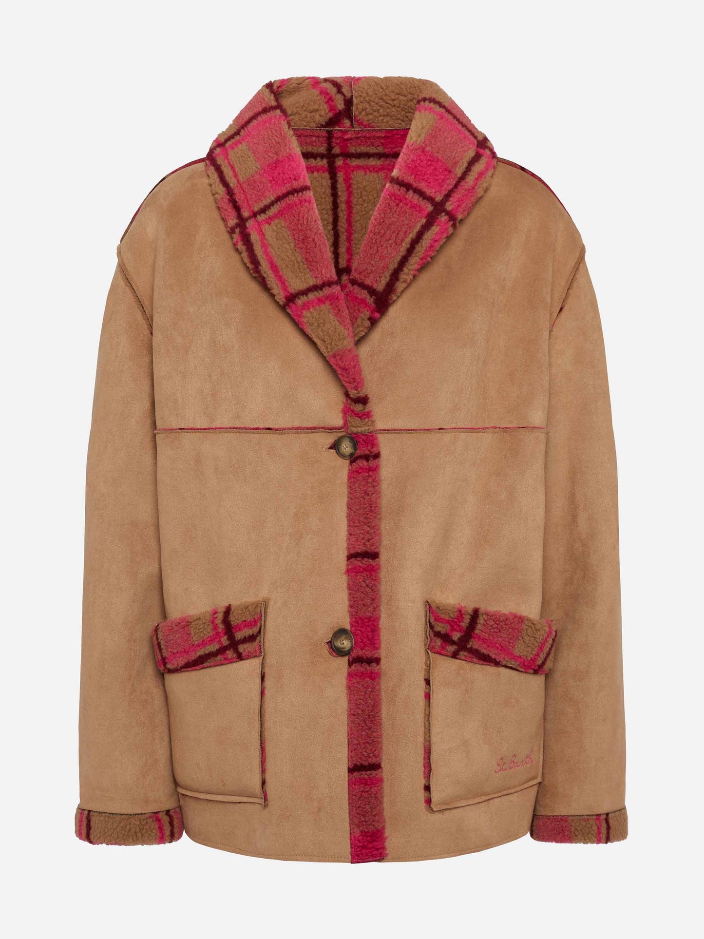 Woman reversible shearling jacket Dorys - MC2 Saint Barth