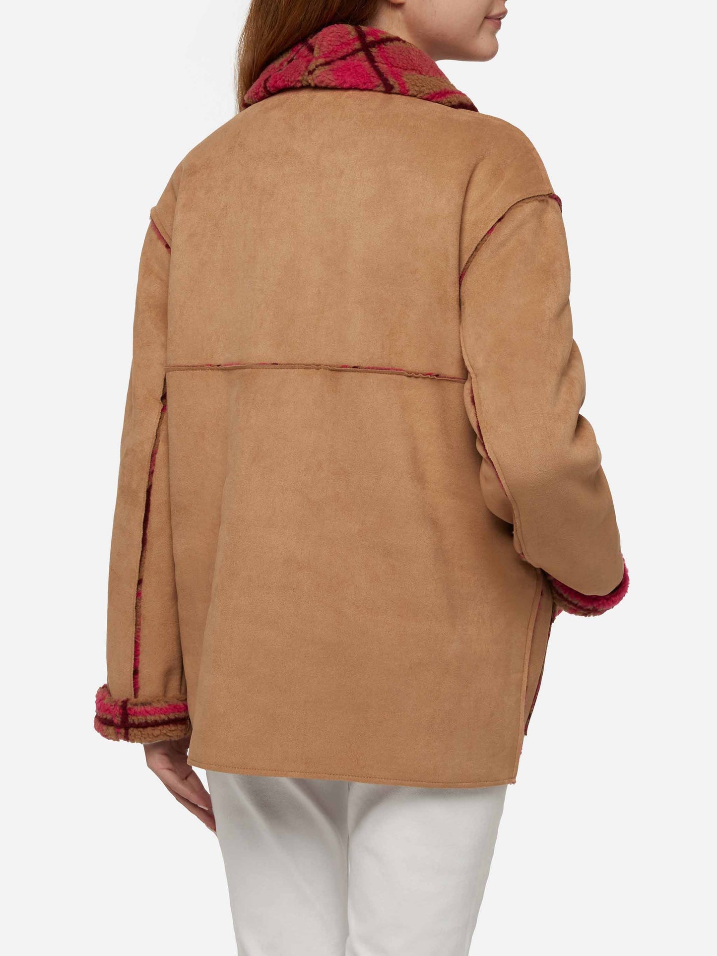 Woman reversible shearling jacket Dorys - MC2 Saint Barth