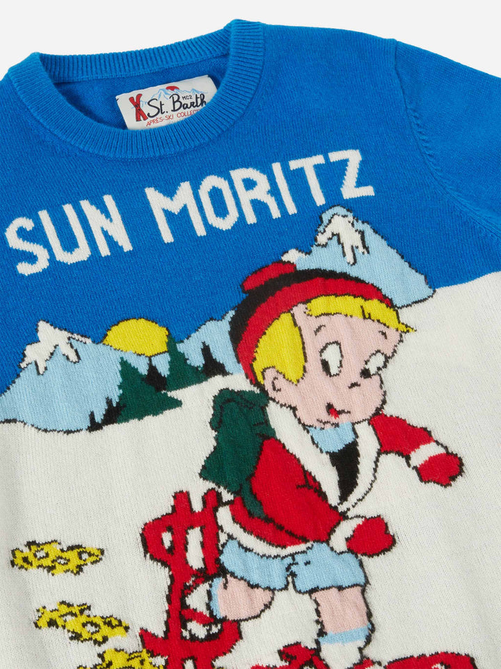 Girocollo Douglas con jacquard Richie Rich | SPECIAL EDITION RICHIE RICH