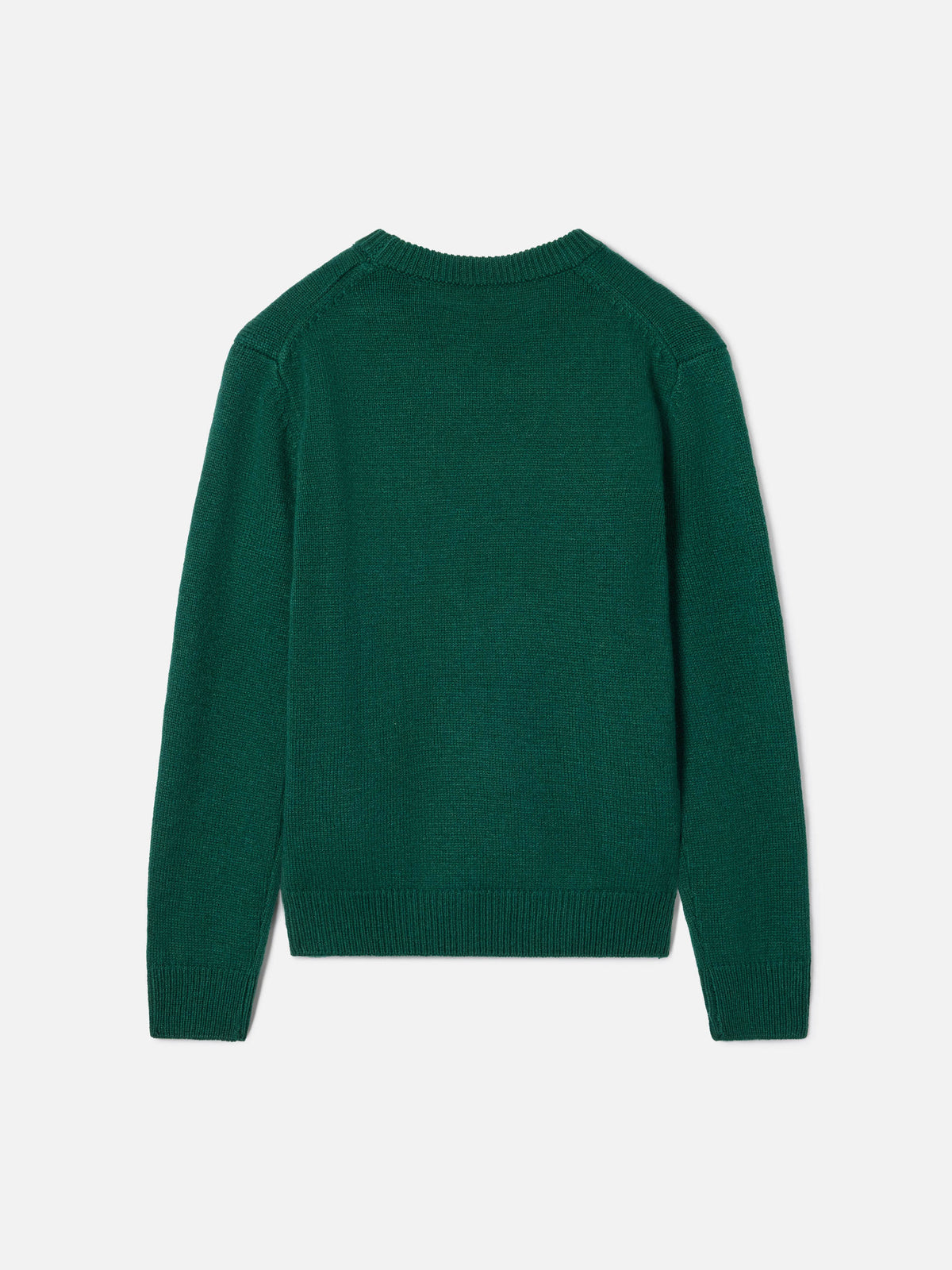 Jersey de punto verde con cuello redondo con parche de Snoopy y bordado Winter Mood | Special edition 