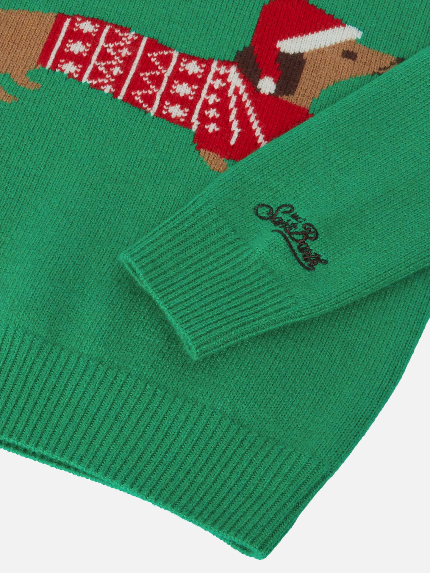 Girocollo Douglas con jacquard Christmas dog