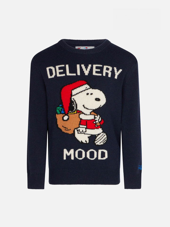 Boy crewneck sweater with Christmas Snoopy print | PEANUTS™ SPECIAL EDITION