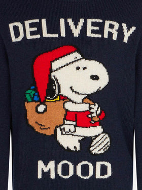 Boy crewneck sweater with Christmas Snoopy print | PEANUTS™ SPECIAL EDITION