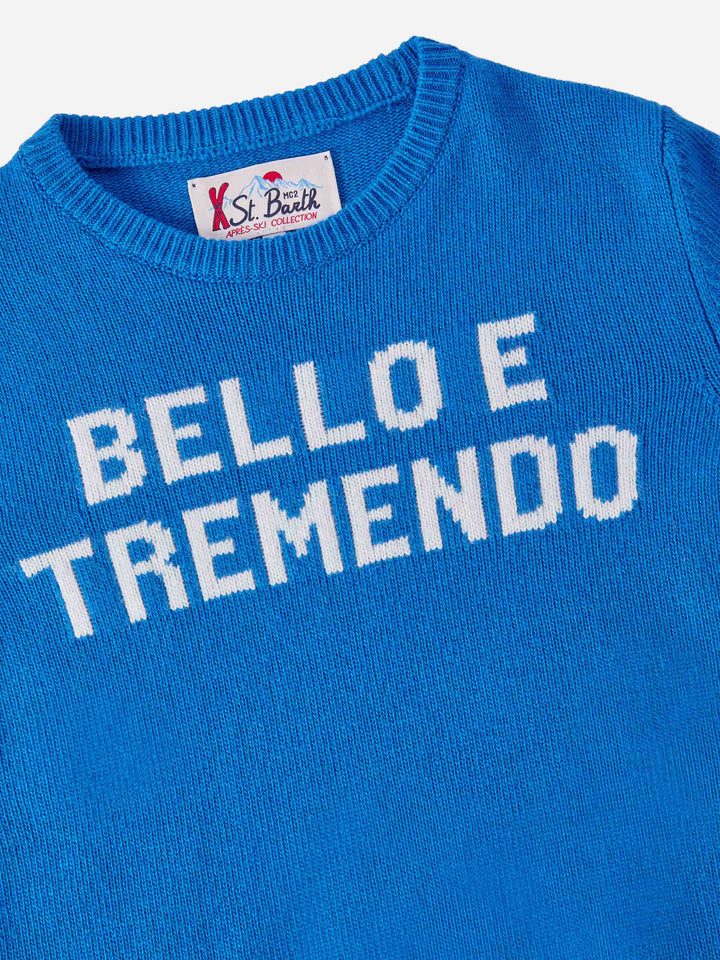 Girocollo Douglas in misto cashmere con jaquard Bello e Tremendo