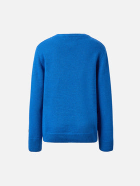 Douglas-Pullover aus Kaschmirmischung mit Bello e Tremendo Jacquard