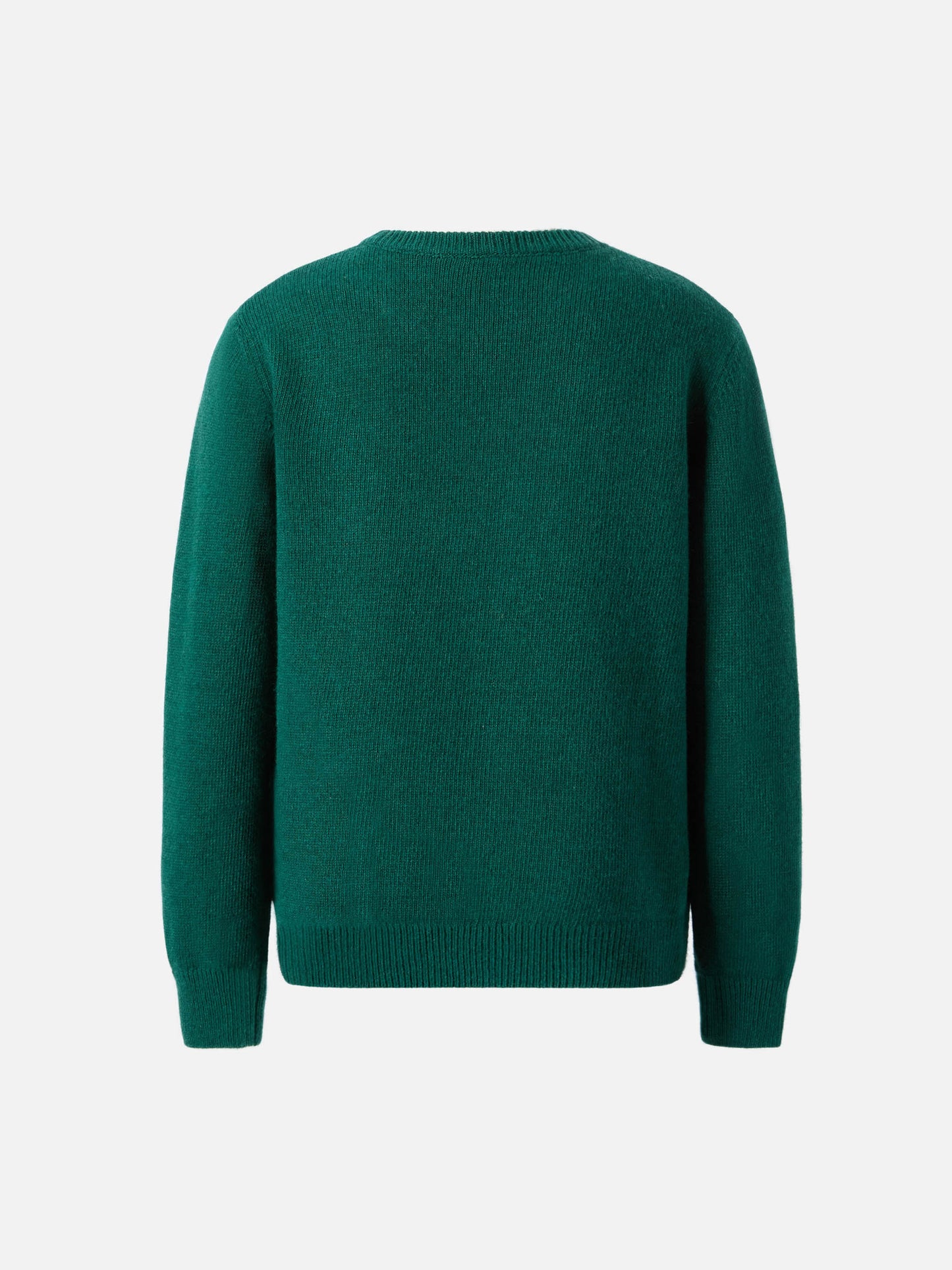 Grüner Pullover Douglas mit dem Jacquardmuster "Mein Vater ist zu cool".