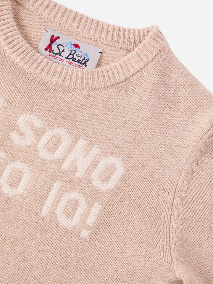 Girocollo Douglas in misto cashmere con jacquard Non sono stato io!