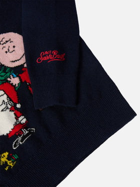 Pullover Douglas aus Kaschmirmischung mit Peanuts-Jacquard | PEANUTS SONDEREDITION