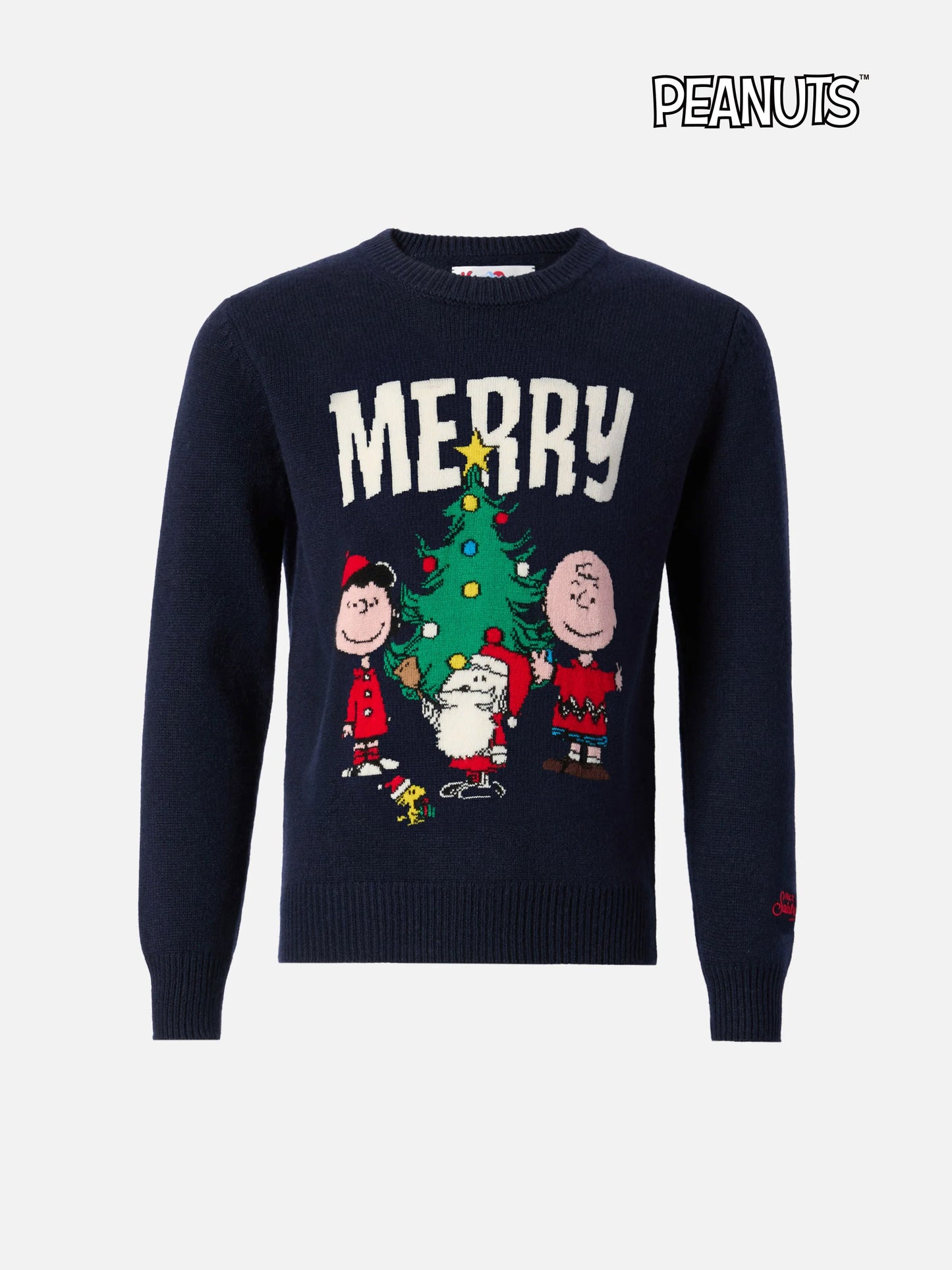 Pullover Douglas aus Kaschmirmischung mit Peanuts-Jacquard | PEANUTS SONDEREDITION