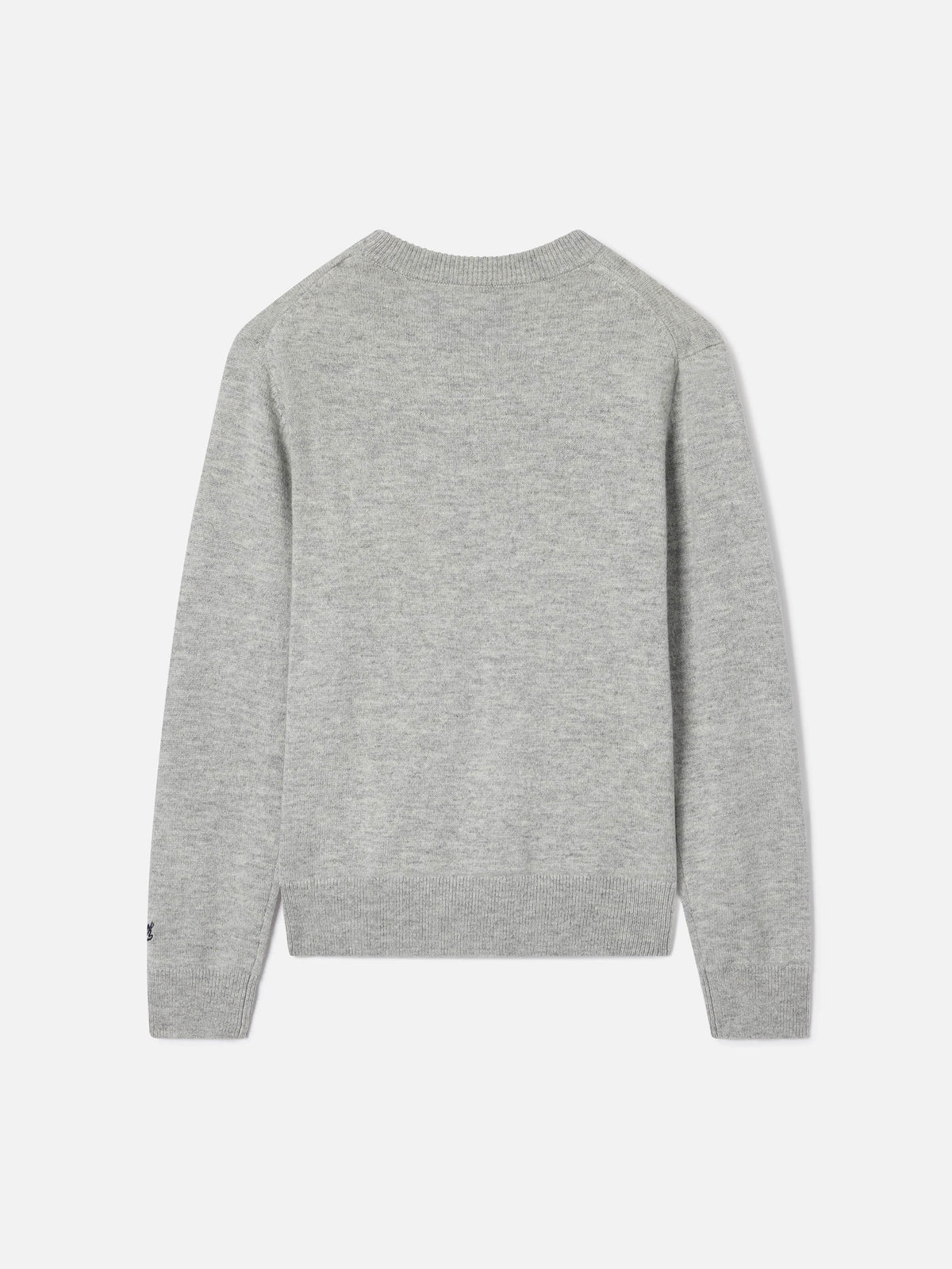 Grey Douglas crewneck knit with Snoopy intarsia | Special edition