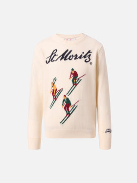 Pullover Douglas aus Kaschmirmischung mit St. Moritz Jacquard | ST. MORITZ SONDEREDITION