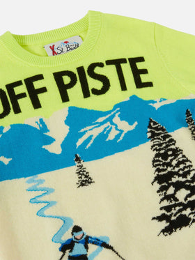 Douglas-Pullover mit Rundhalsausschnitt und Jacquard-Muster im Off-Piste-Postkartenstil