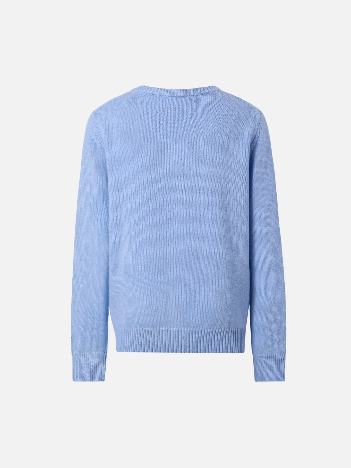 Girocollo Douglas in misto cashmere con jacquard Cortina