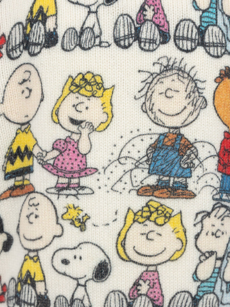 Maglione girocollo bianco da bambino Douglas con stampa della squadra Peanuts | SNOOPY PEANUTS SPECIAL EDITION