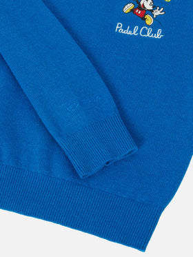 Douglas Light Embry Rundhalsausschnitt mit Mickey-Mouse-Stickerei | DISNEY SONDEREDITION