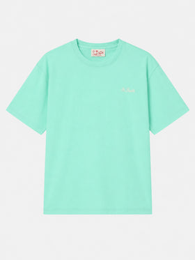 Sage green Dover T-shirt with logo embroidery