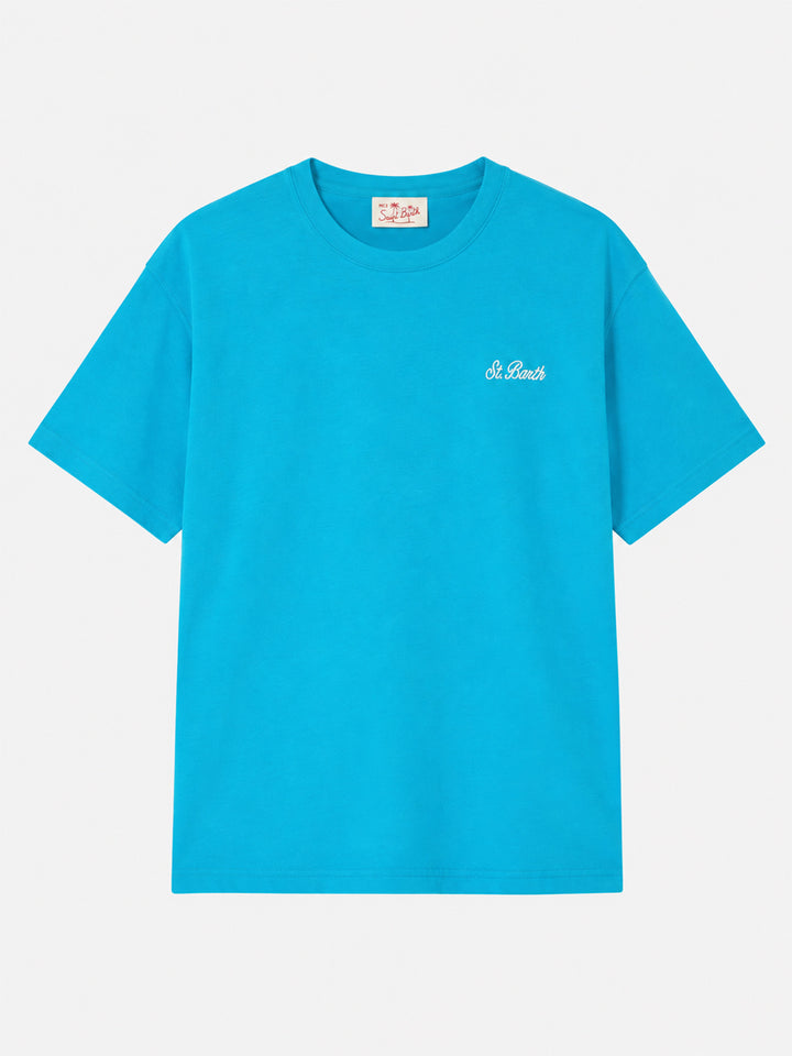 Camiseta Dover de algodón color teal 