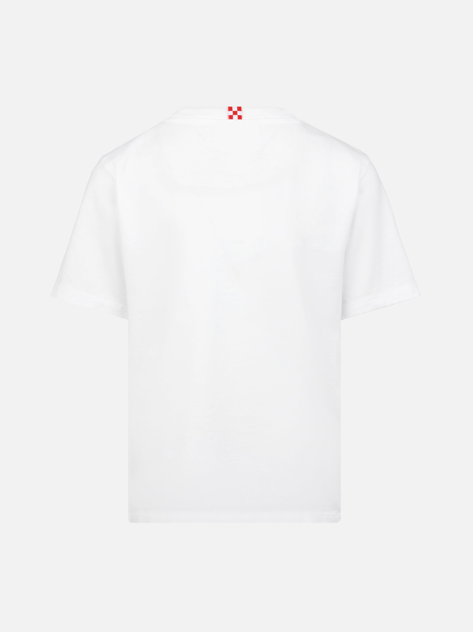 White cotton jersey t-shirt Dover with St. Barth embroidery - MC2 Saint Barth