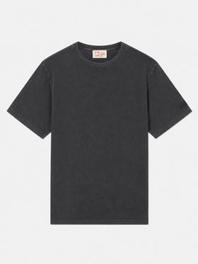 T-shirt Dover nera con ricamo logo