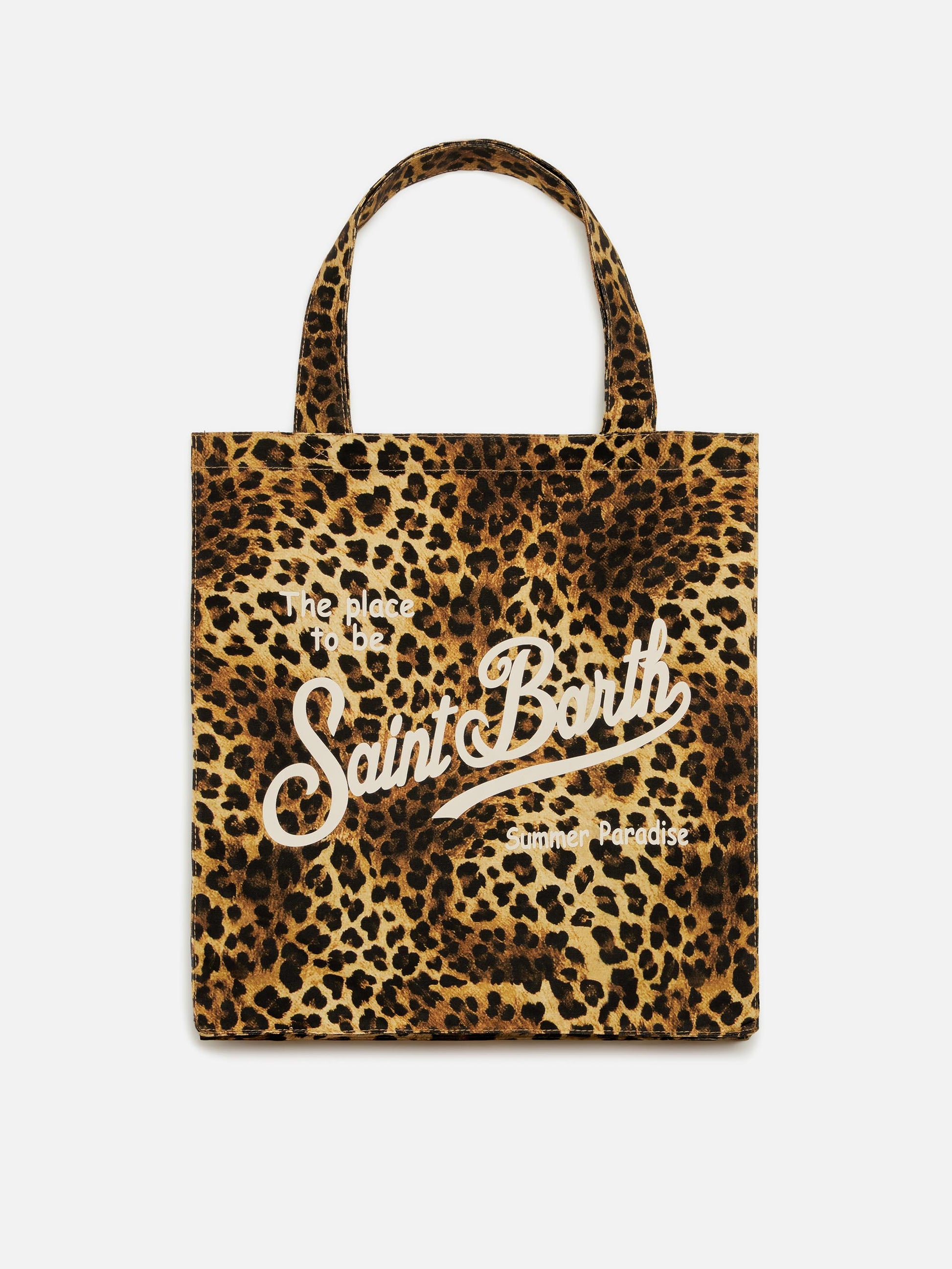 Essential flat cotton animalier Bag with Saint Barth logo - MC2 Saint Barth