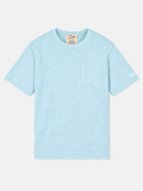 Ecstasea wassergrünes T-Shirt aus Leinenjersey 