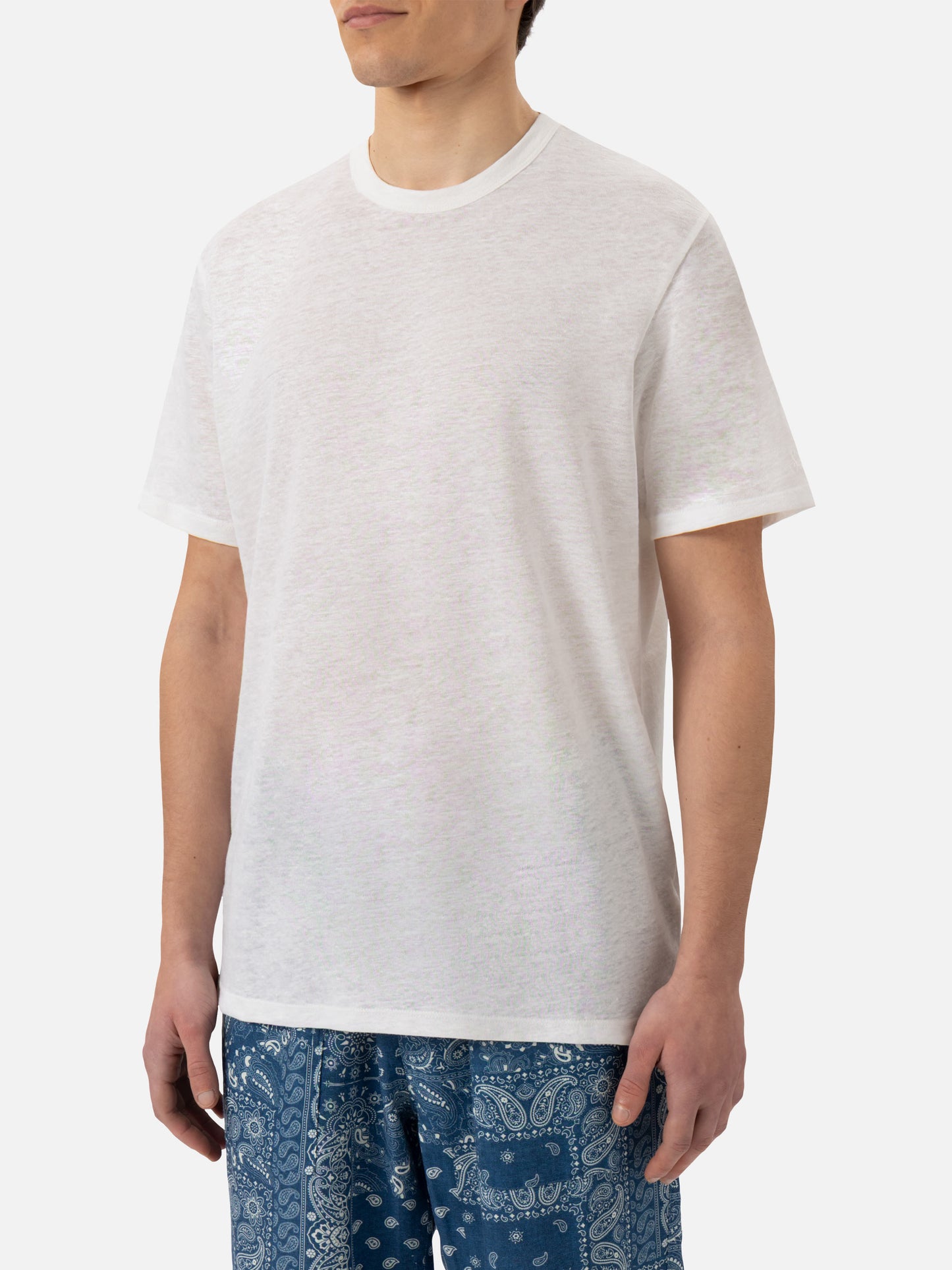 White linen jersey t-shirt Ecstasea - MC2 Saint Barth