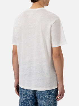 White linen jersey t-shirt Ecstasea - MC2 Saint Barth