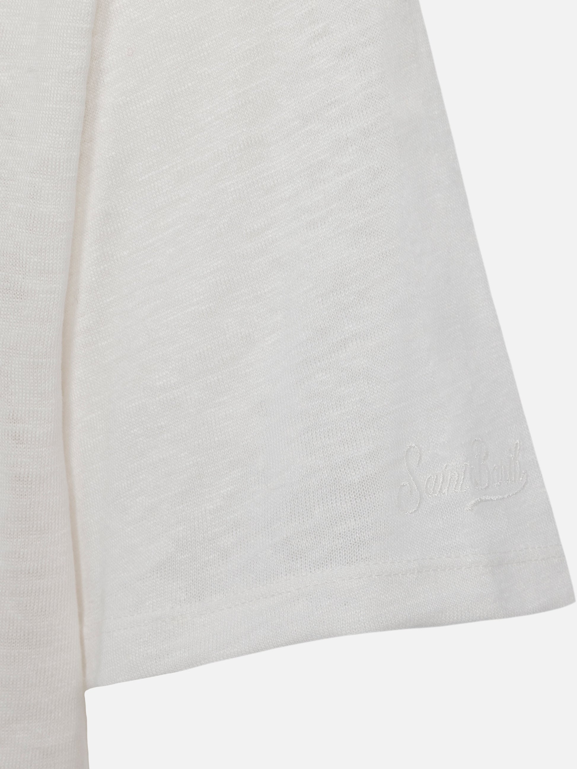 White linen jersey t-shirt Ecstasea - MC2 Saint Barth