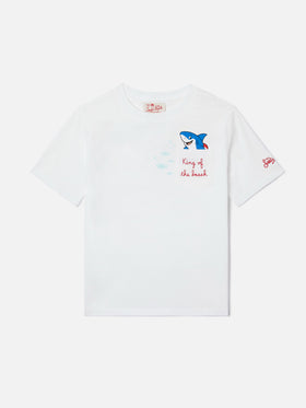 T-shirt Eddy con taschino e ricamo King Of The Beach